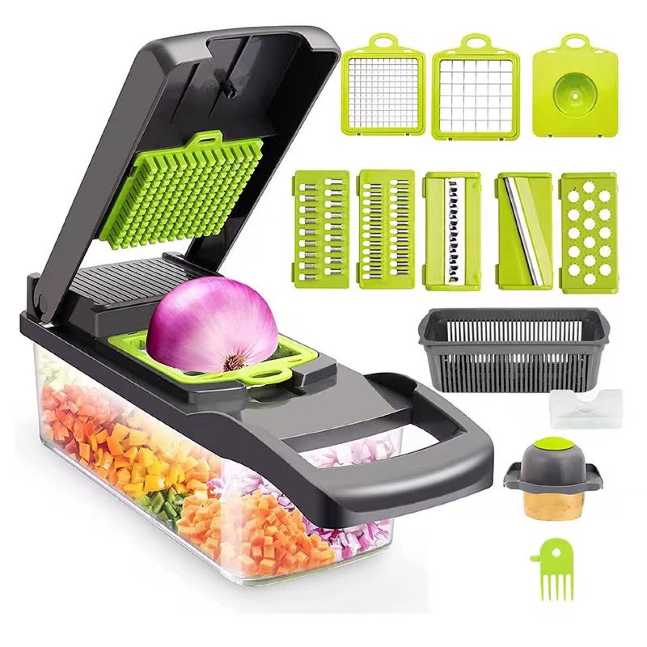 Multi-functional vegetable cutter, a kitchen wonder